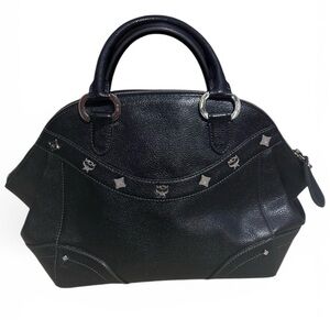 MCM Black Satchel Bag